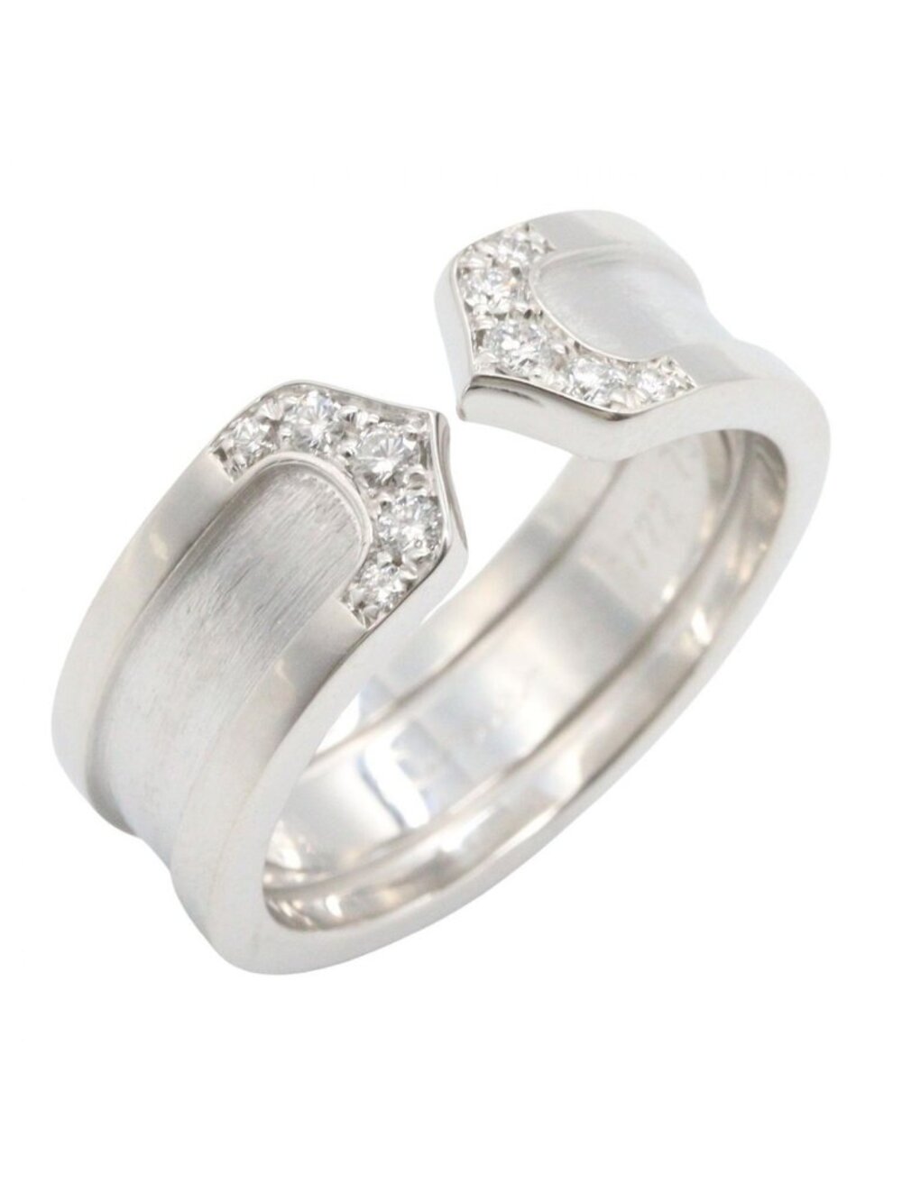 Cartier Ring C2 Diamond 18k White Gold C2